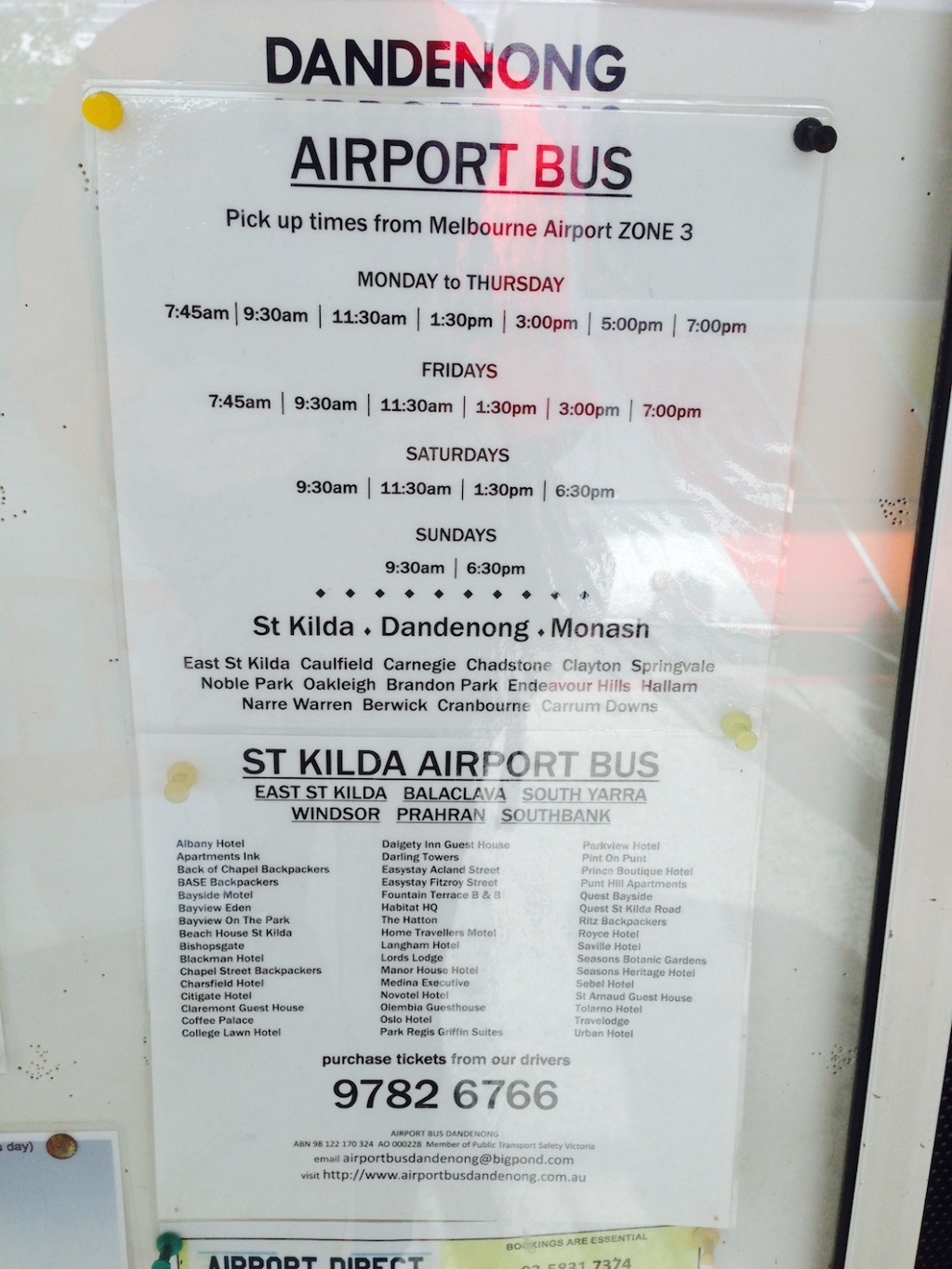 photo 003 Dandenong Bus Timetable